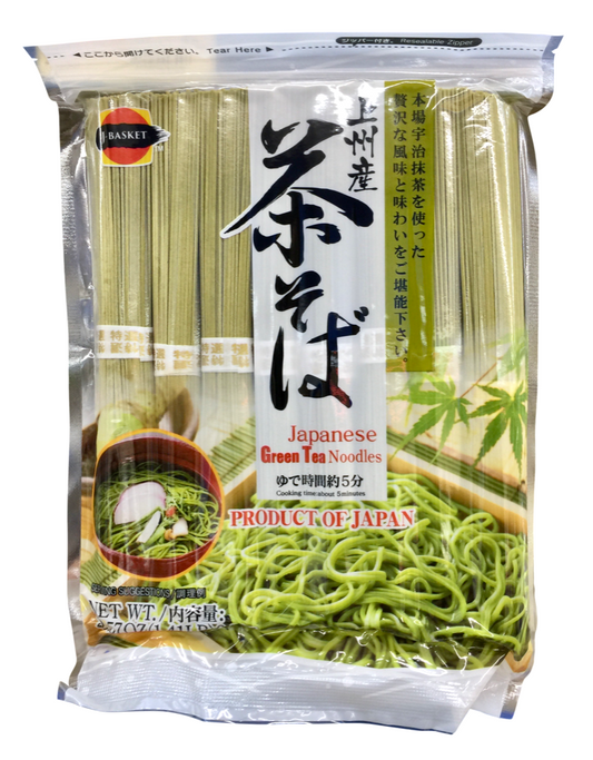 J-Basket Japanese green tea soba noodle 640g