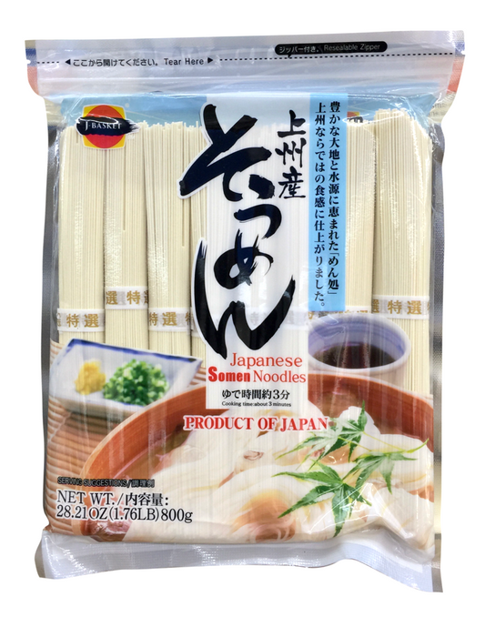 J-Basket Japanese somen (thin noodle) 28.2oz (800g)