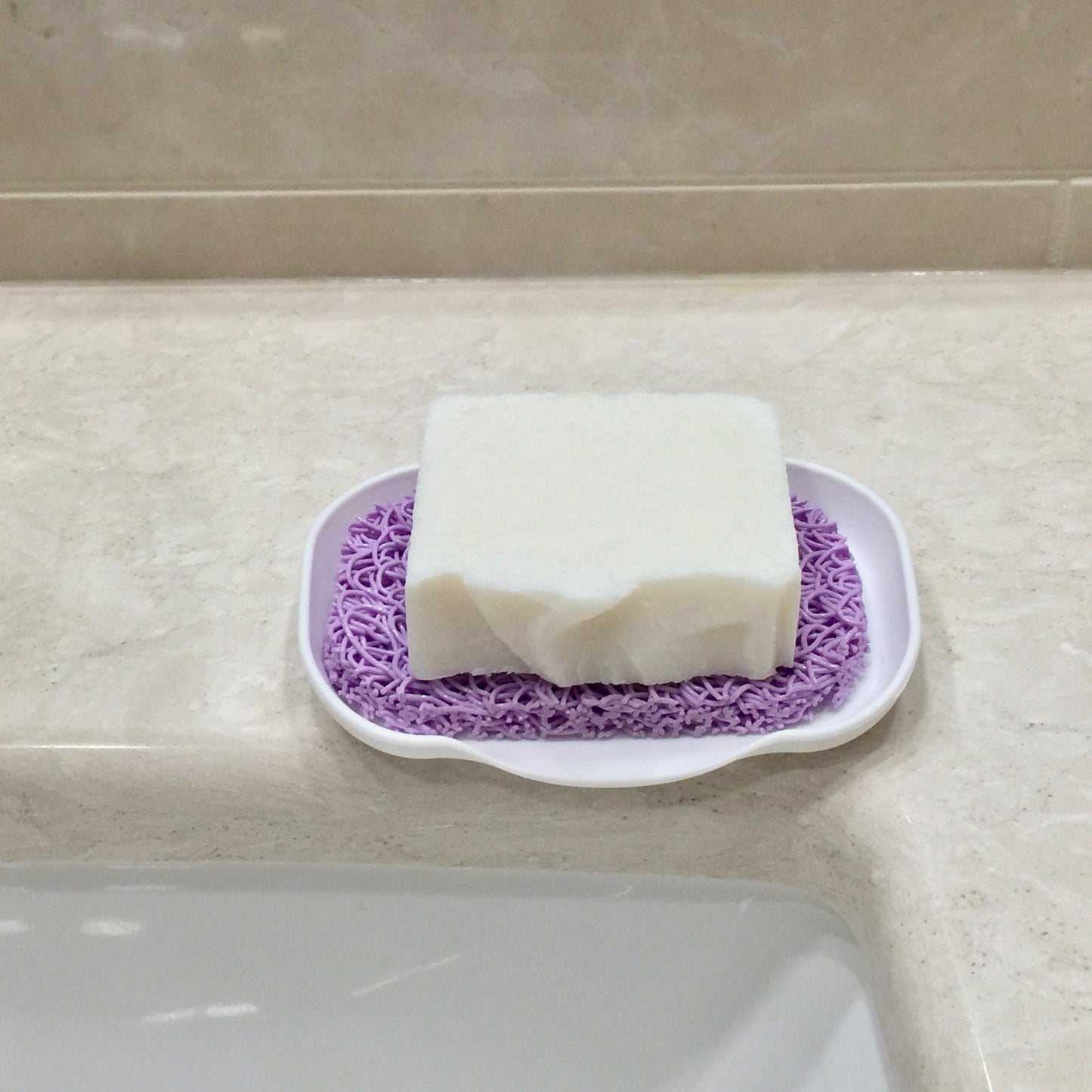 SeaLark white waterfall soap dish