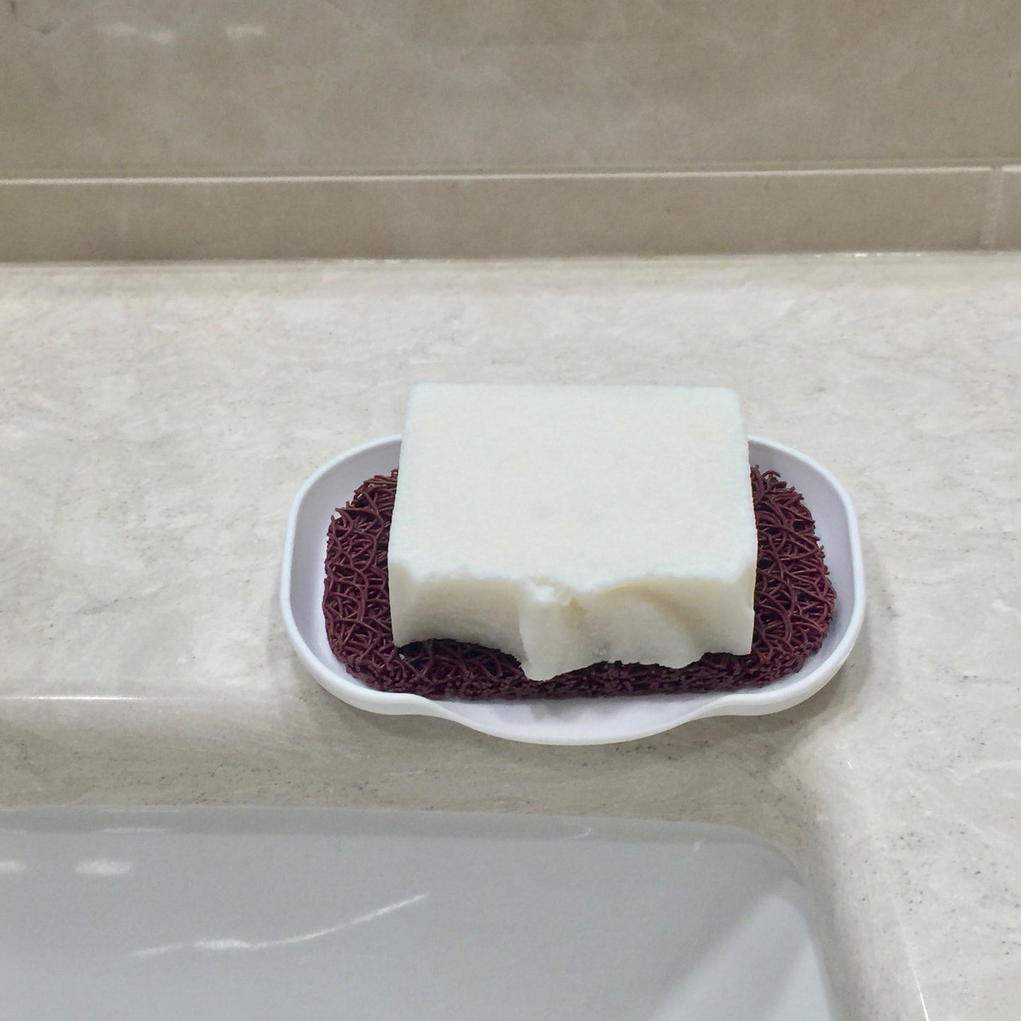 SeaLark white waterfall soap dish