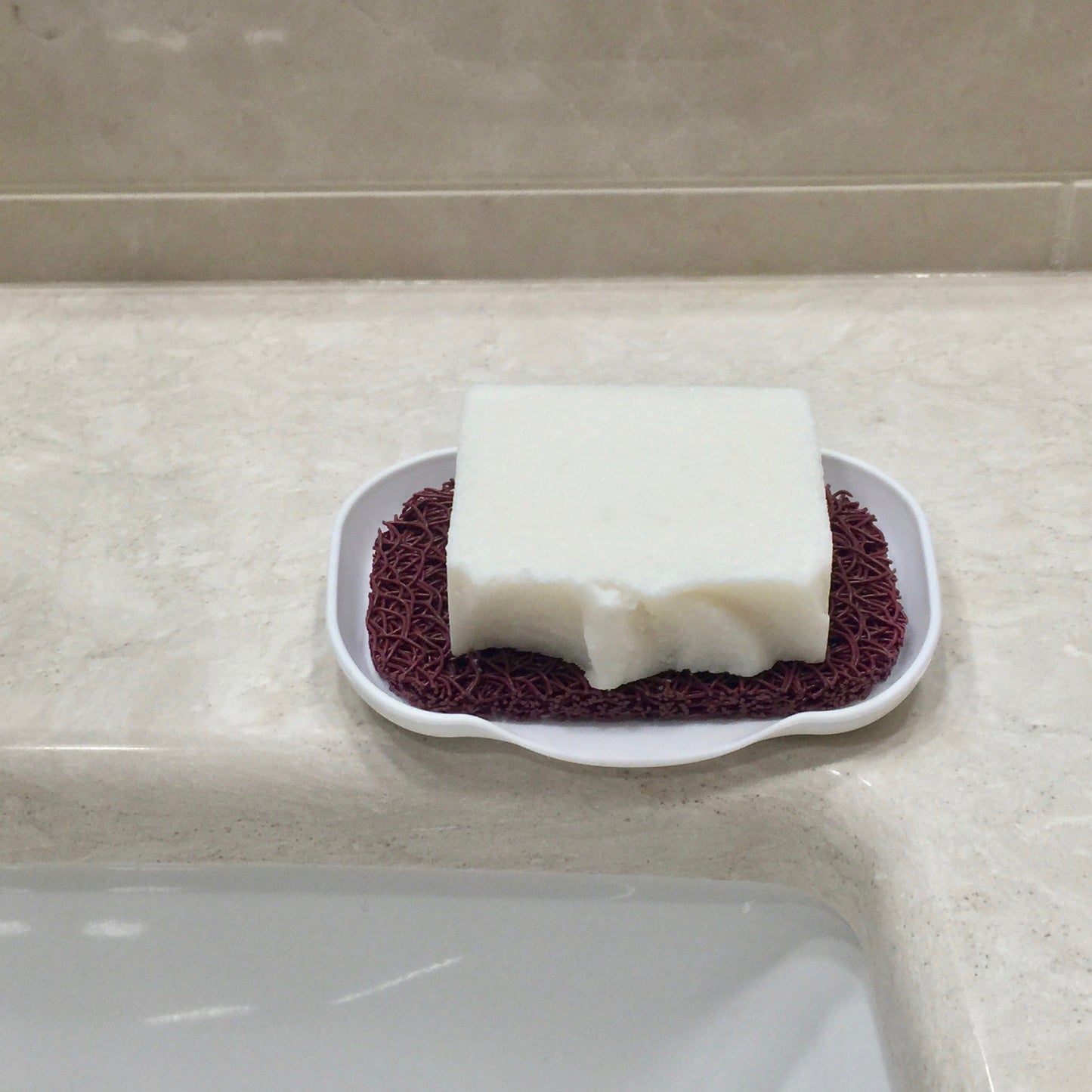 SeaLark white waterfall soap dish