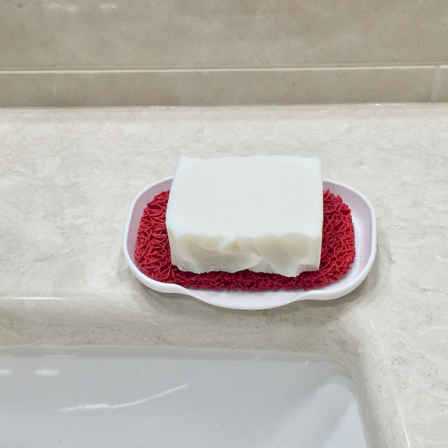 SeaLark white waterfall soap dish