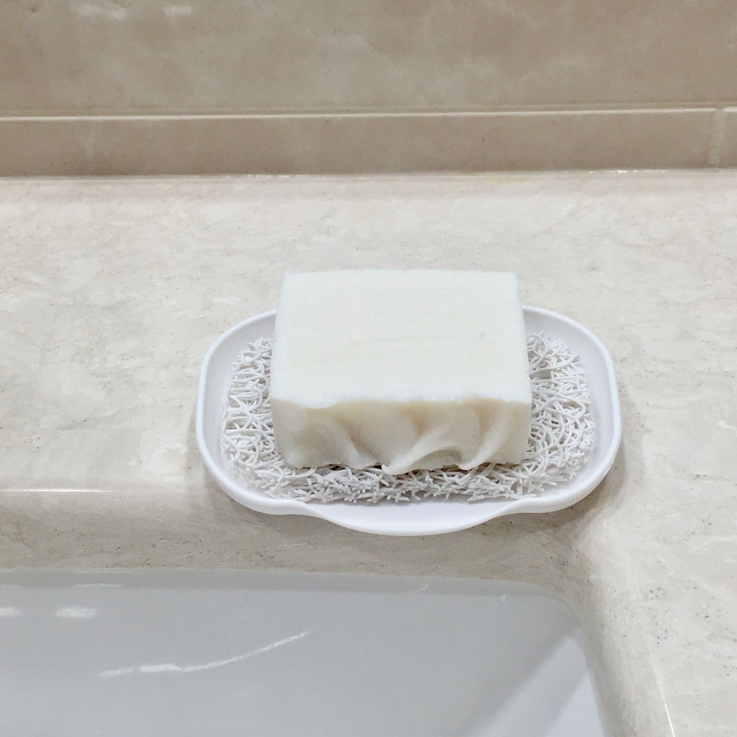 SeaLark white waterfall soap dish